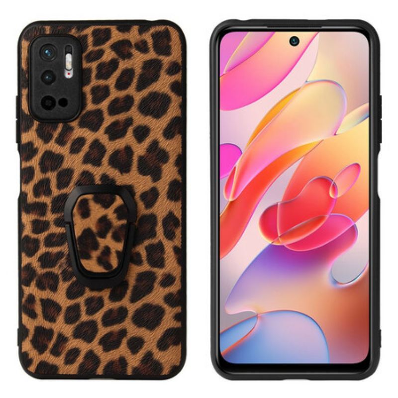 Maskica Poco M3 Pro 5G Leopard Prsten-potpora