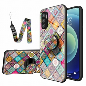 Maskica Poco M3 Pro 5G Patchwork Magnetski Držač