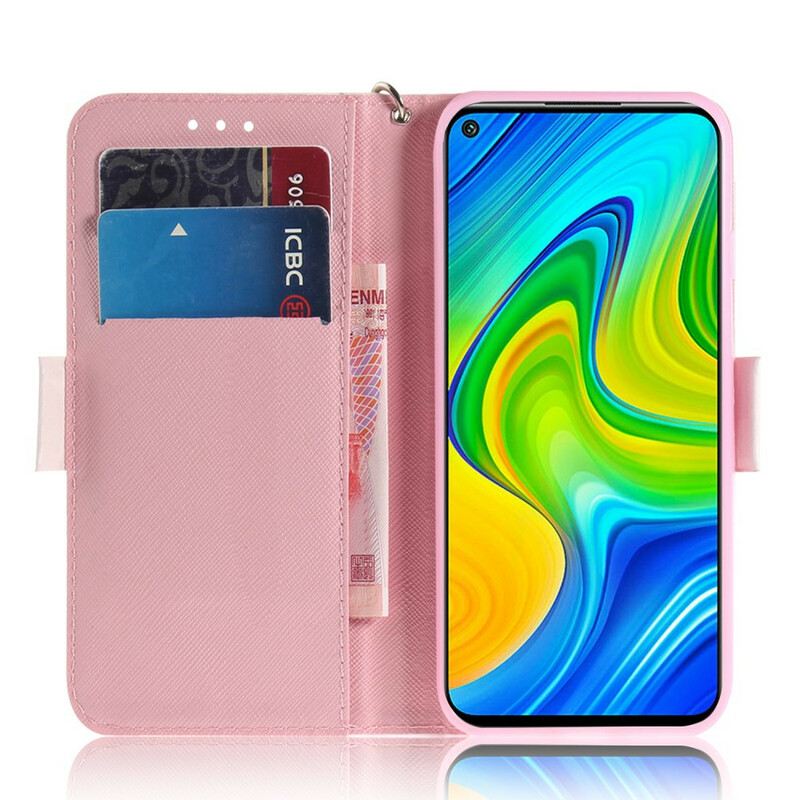 Flip Futrola Xiaomi Redmi Note 9 Remen Cvjetno Drvo