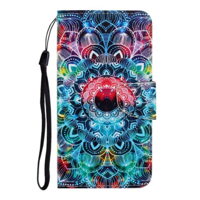 Flip Futrola Xiaomi Redmi Note 9 Upadljiva Mandala S Remenom