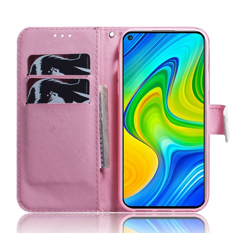 Futrola Xiaomi Redmi Note 9 Cvijet Dusty Pink