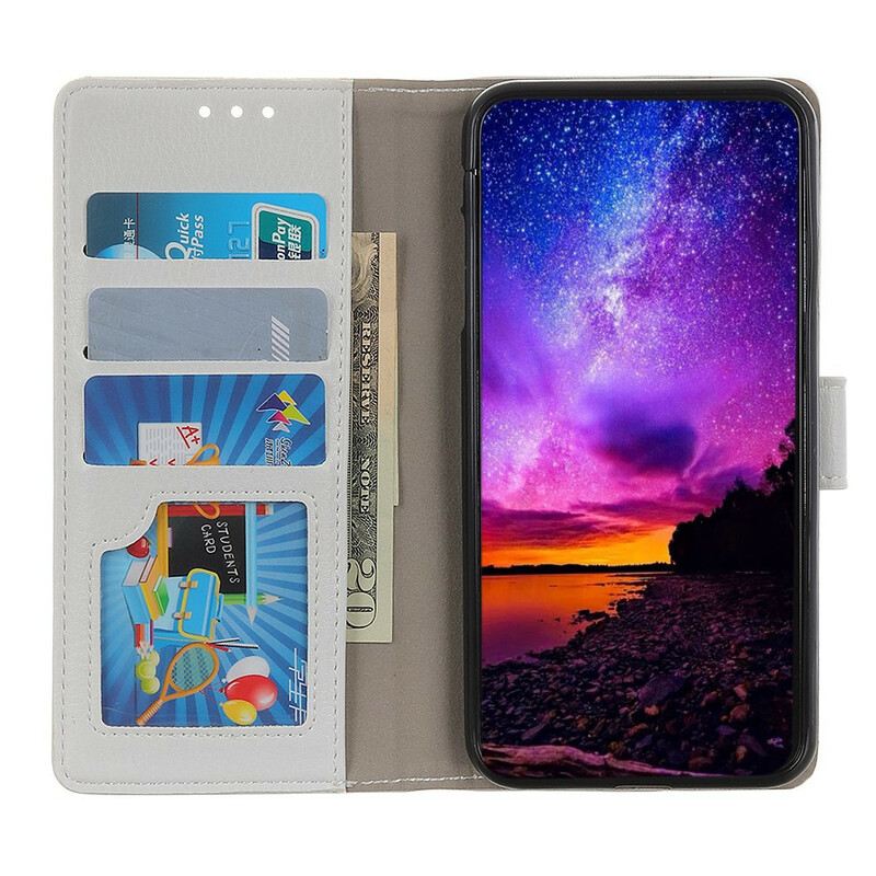 Futrola Xiaomi Redmi Note 9 Litchi Šavovi S Efektom Kože