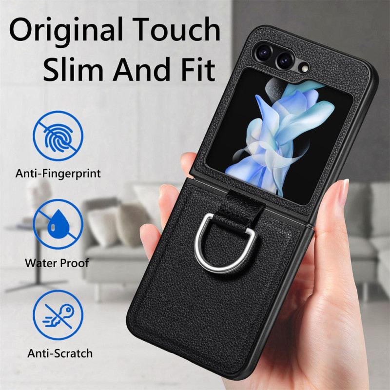Maskica Samsung Galaxy Z Flip 5 Maskice Za Mobitele Kožni Stil S Prstenom