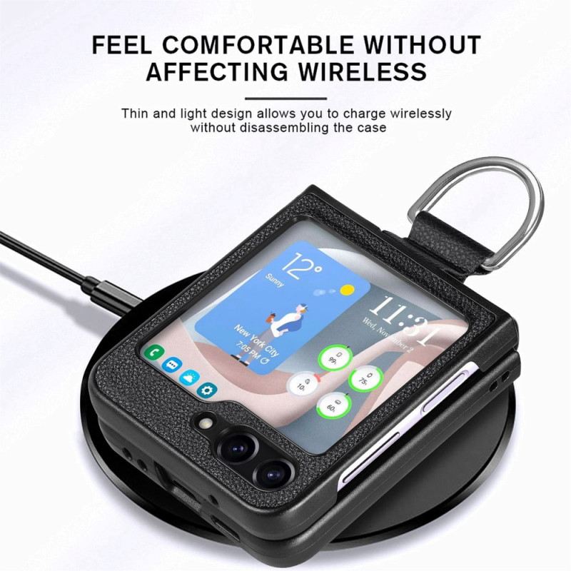 Maskica Samsung Galaxy Z Flip 5 Maskice Za Mobitele Kožni Stil S Prstenom
