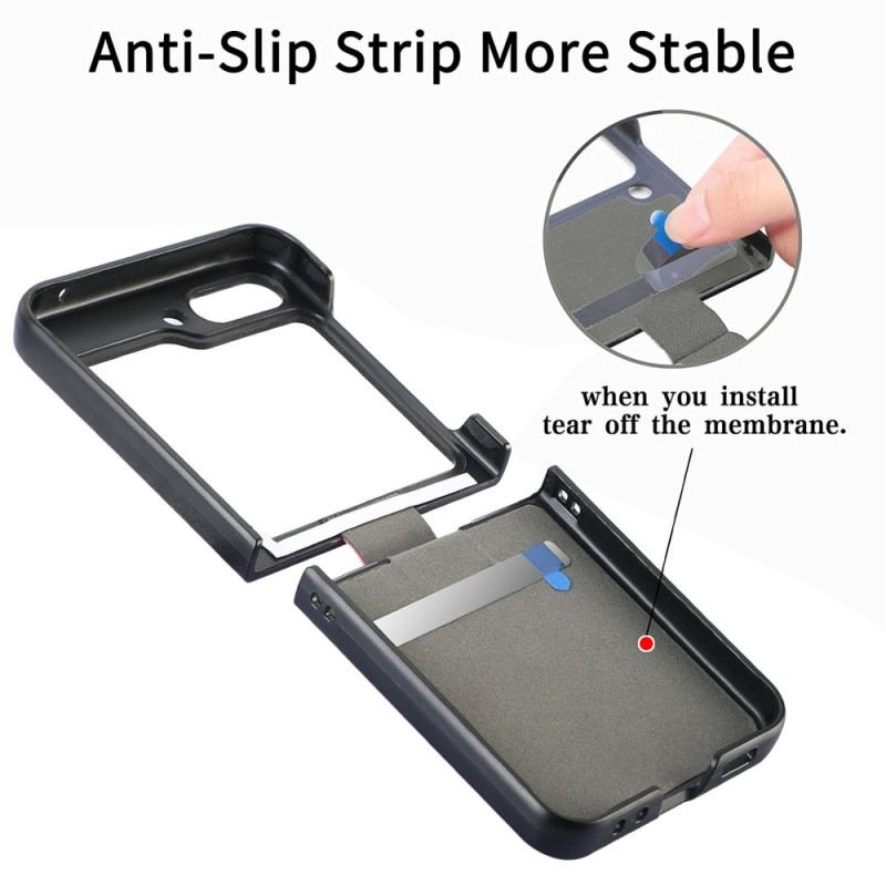 Maskica Samsung Galaxy Z Flip 5 Maskice Za Mobitele Kožni Stil S Prstenom