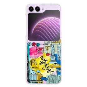 Maskica Samsung Galaxy Z Flip 5 Transparent New York