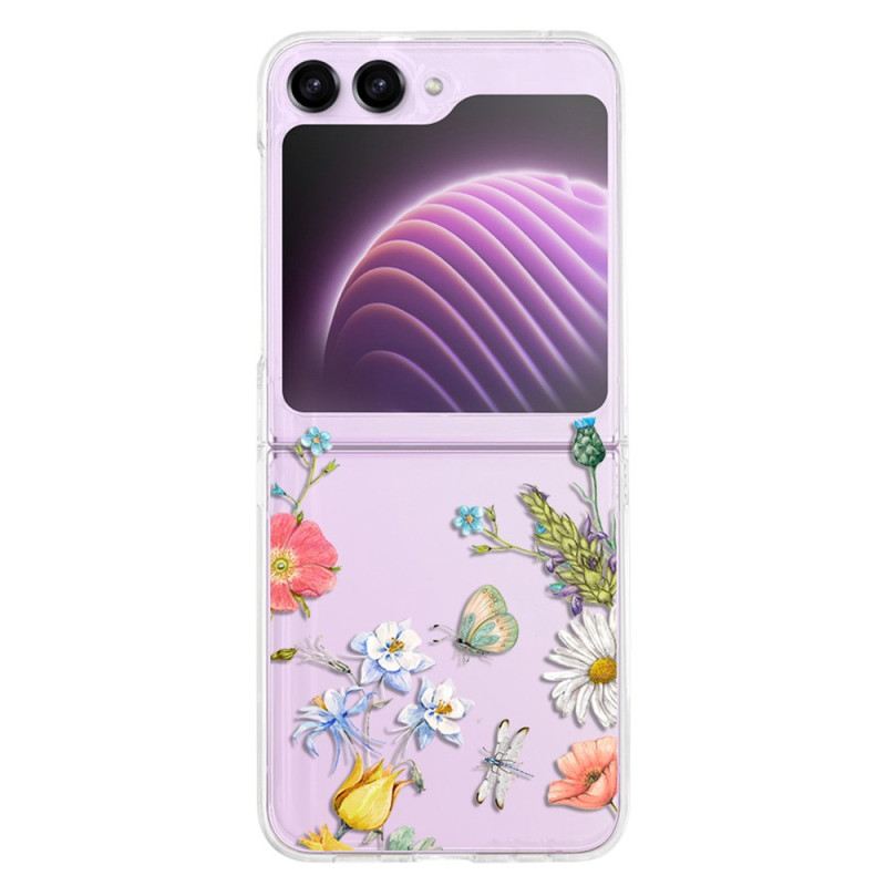 Maskica Za Samsung Galaxy Z Flip 5 Transparent Fleurettes