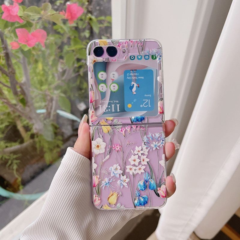 Maskica Za Samsung Galaxy Z Flip 5 Transparent Fleurettes