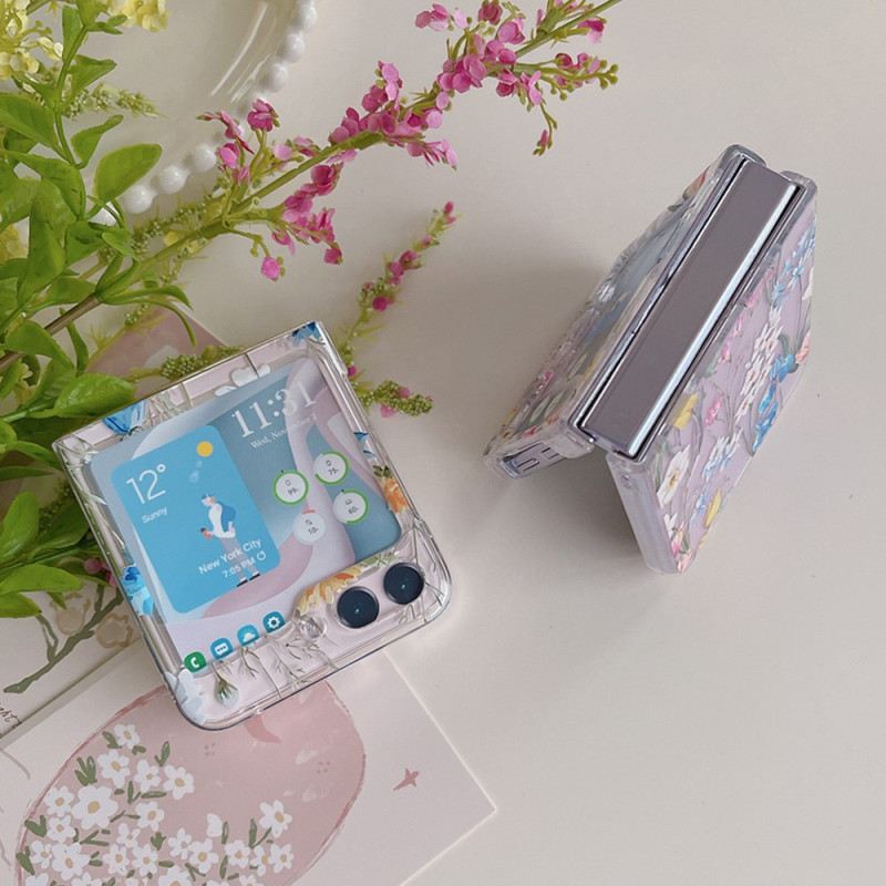 Maskica Za Samsung Galaxy Z Flip 5 Transparent Fleurettes