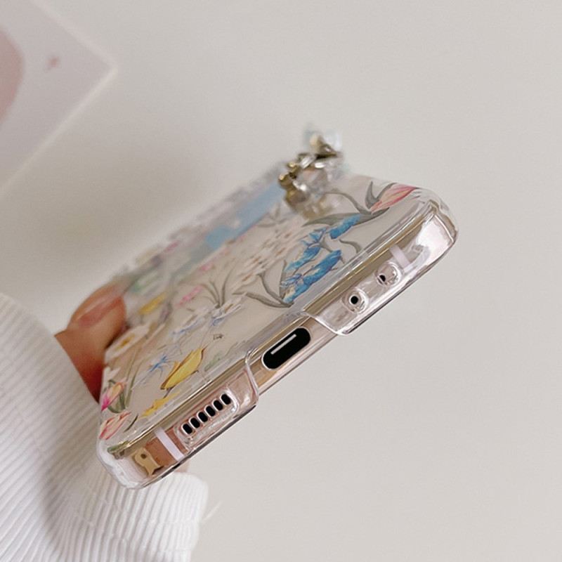 Maskica Za Samsung Galaxy Z Flip 5 Transparent Fleurettes