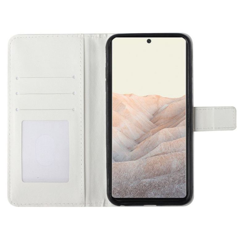 Flip Futrola Google Pixel 6 Pro Trokut Sa Šljokicama