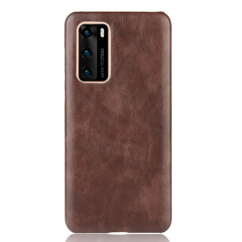 Maskica Huawei P40 Litchi Performance Leather Effect