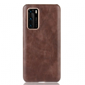 Maskica Huawei P40 Litchi Performance Leather Effect