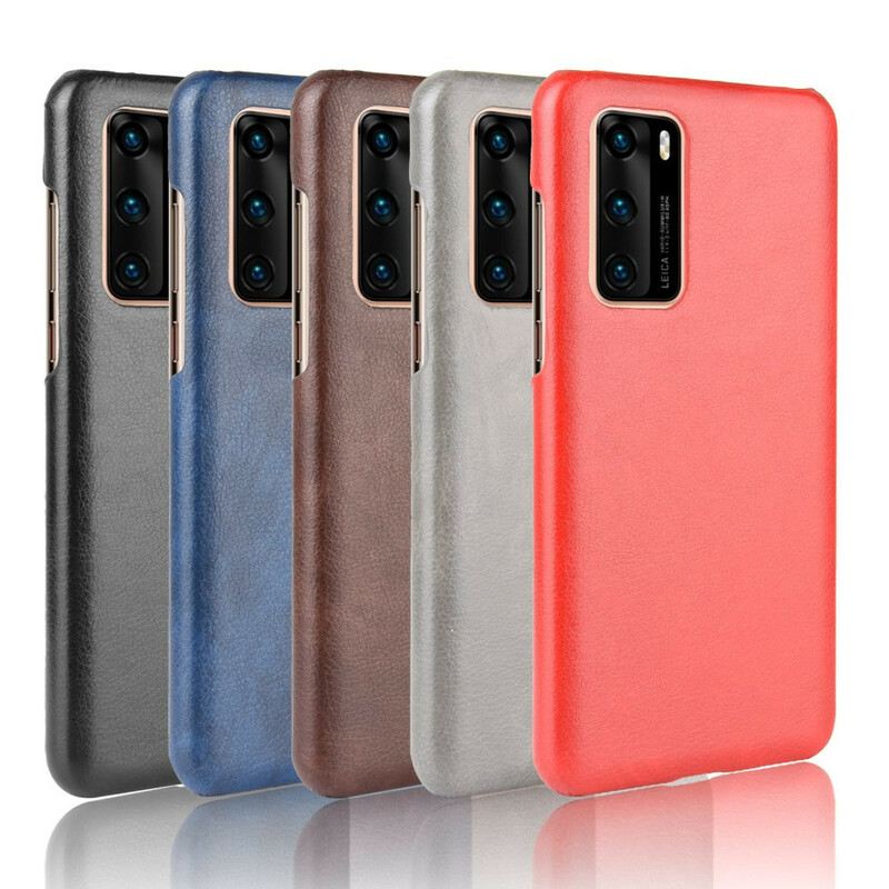 Maskica Huawei P40 Litchi Performance Leather Effect