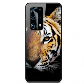 Maskica Huawei P40 Realistično Tigrasto Kaljeno Staklo