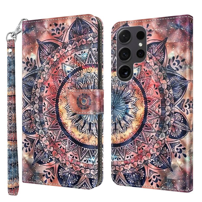 Kožna Futrola Samsung Galaxy S24 Ultra 5g Šarena Mandala S Remenom