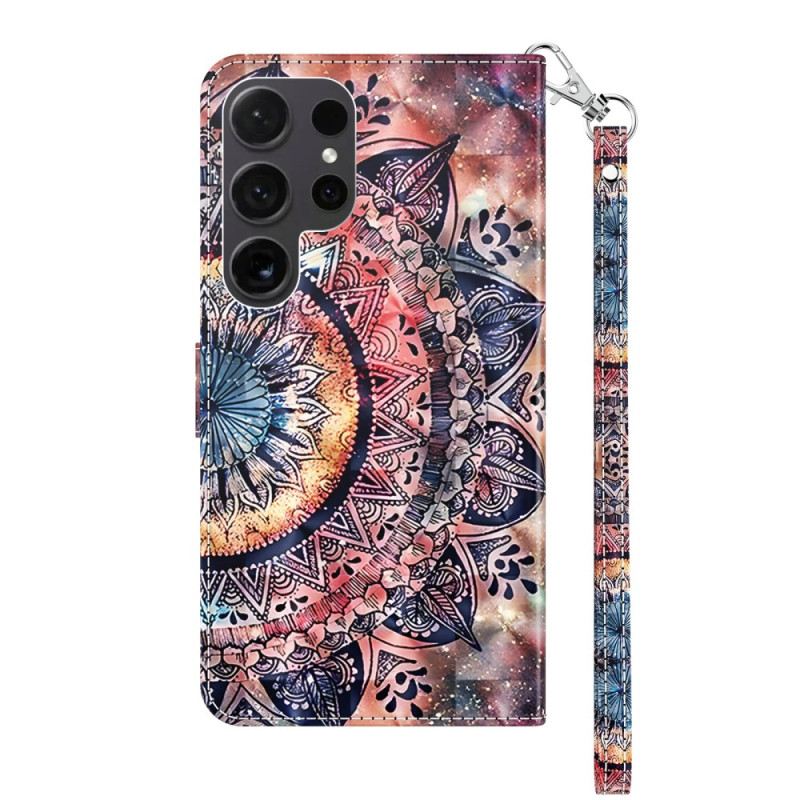 Kožna Futrola Samsung Galaxy S24 Ultra 5g Šarena Mandala S Remenom