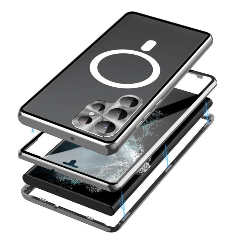 Maskica Samsung Galaxy S24 Ultra 5g S Kaljenim Staklom I Metalnim Okvirom
