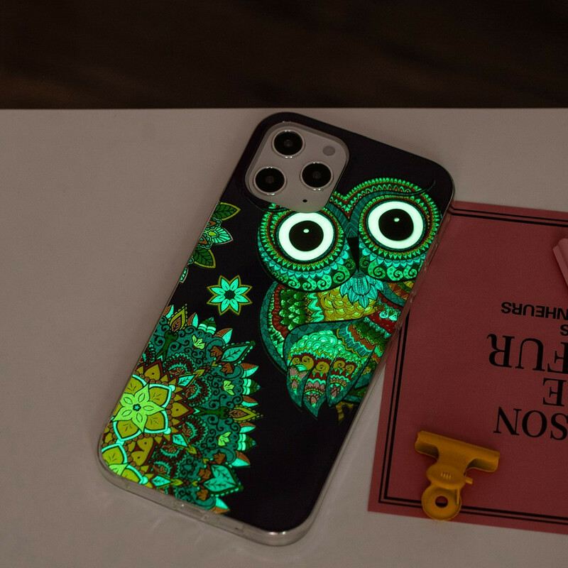 Maskica iPhone 12 Pro Max Mandala Fluorescentne Sove