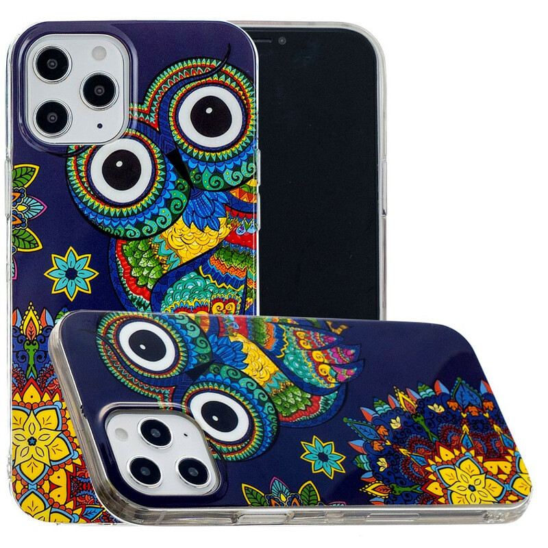 Maskica iPhone 12 Pro Max Mandala Fluorescentne Sove