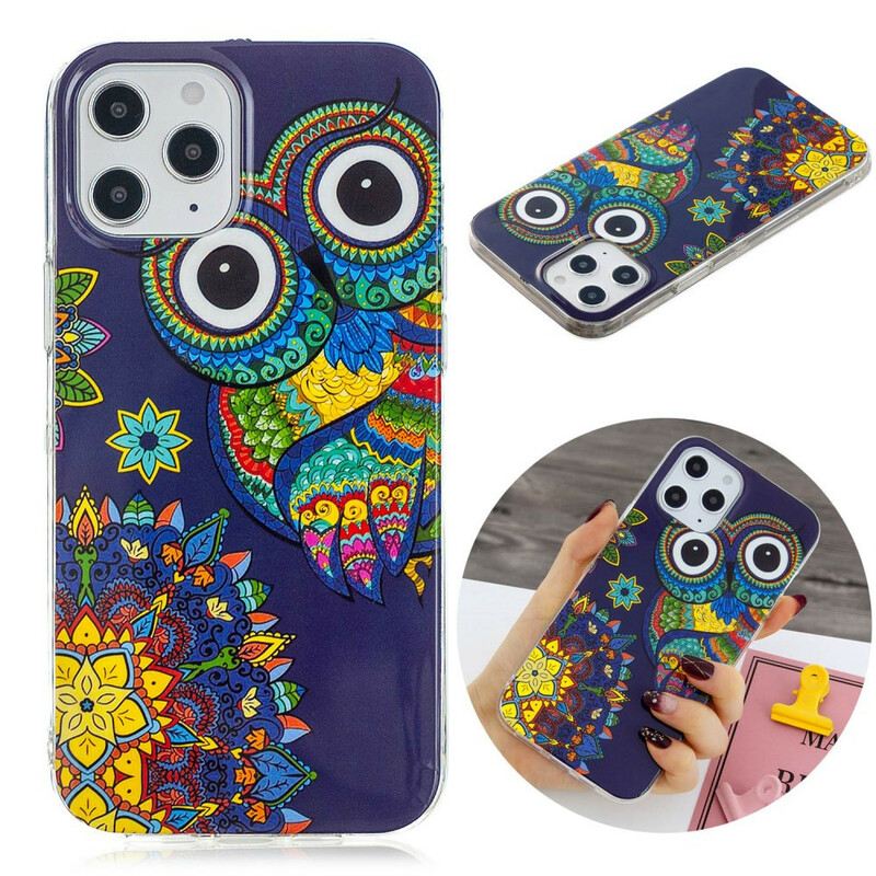 Maskica iPhone 12 Pro Max Mandala Fluorescentne Sove