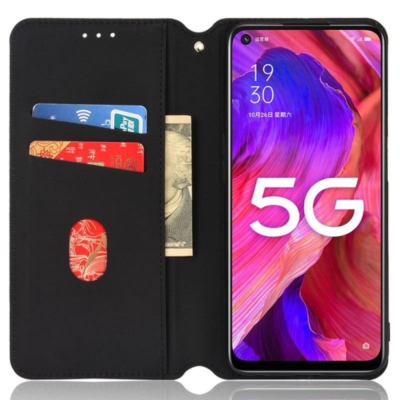 Flip Futrola Oppo A54 5G / A74 5G Kožna Futrola 3d Tekstura