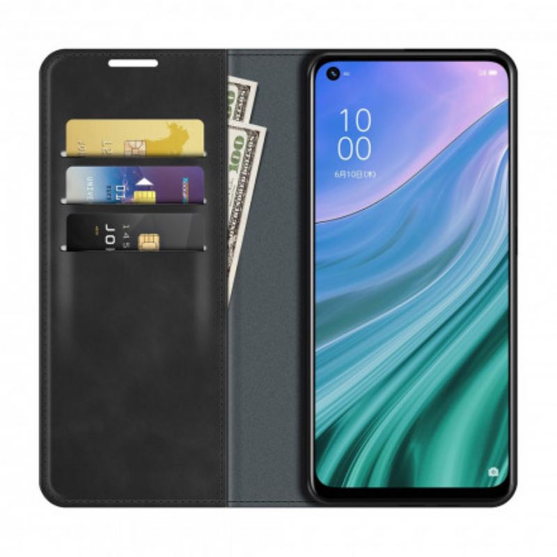 Flip Futrola Oppo A54 5G / A74 5G Kožna Futrola Dodir Kože