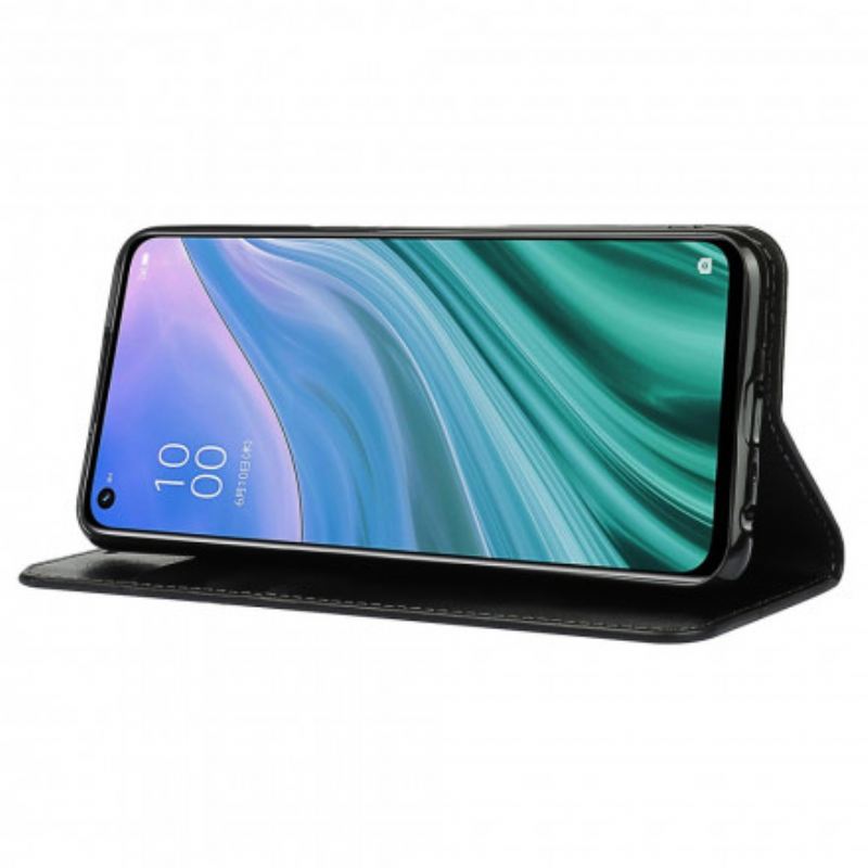 Flip Futrola Oppo A54 5G / A74 5G Kožna Futrola Prava Koža