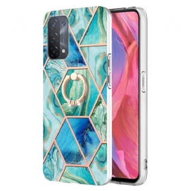 Maskica Oppo A54 5G / A74 5G Mramor S Nosačem Za Prsten