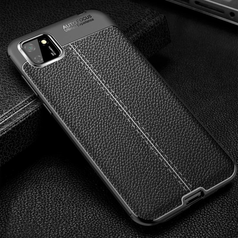 Maskica Huawei Y5p Leather Effect Litchi Dvostruka Linija