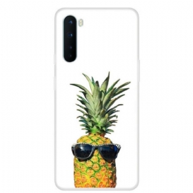 Maskica OnePlus Nord Prozirni Ananas S Naočalama