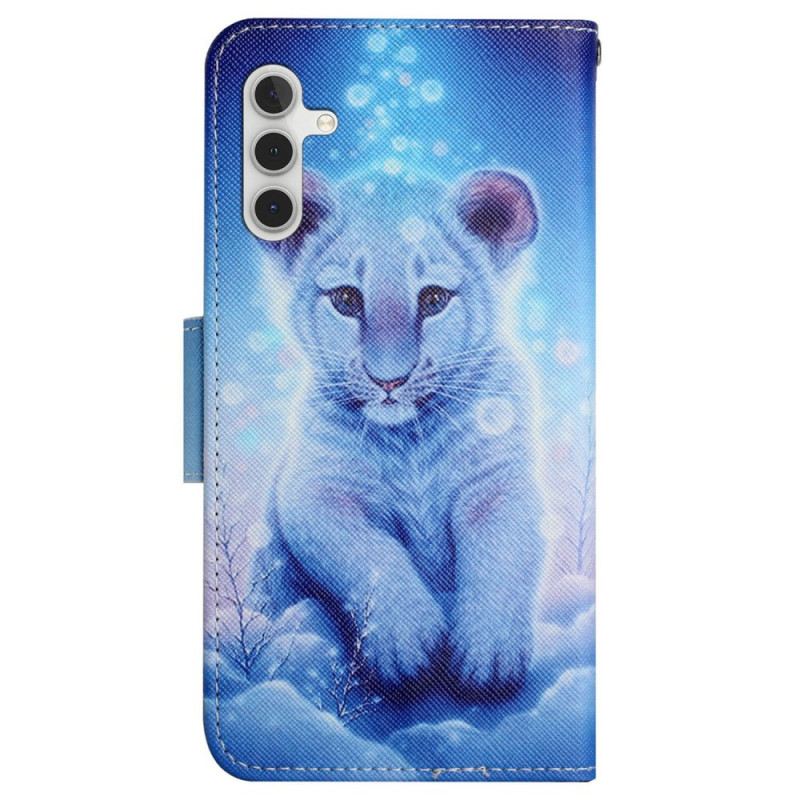 Kožna Futrola Samsung Galaxy S24 Plus 5g Leopard Uzorak S Remenom