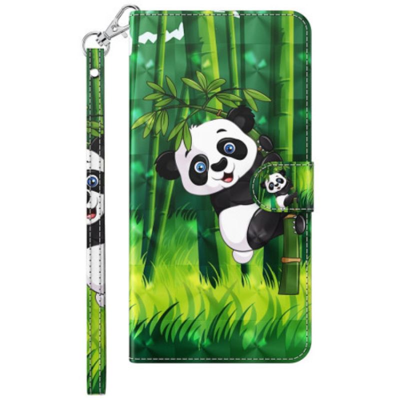 Kožna Futrola Samsung Galaxy S24 Plus 5g Penjačica Panda S Remenom