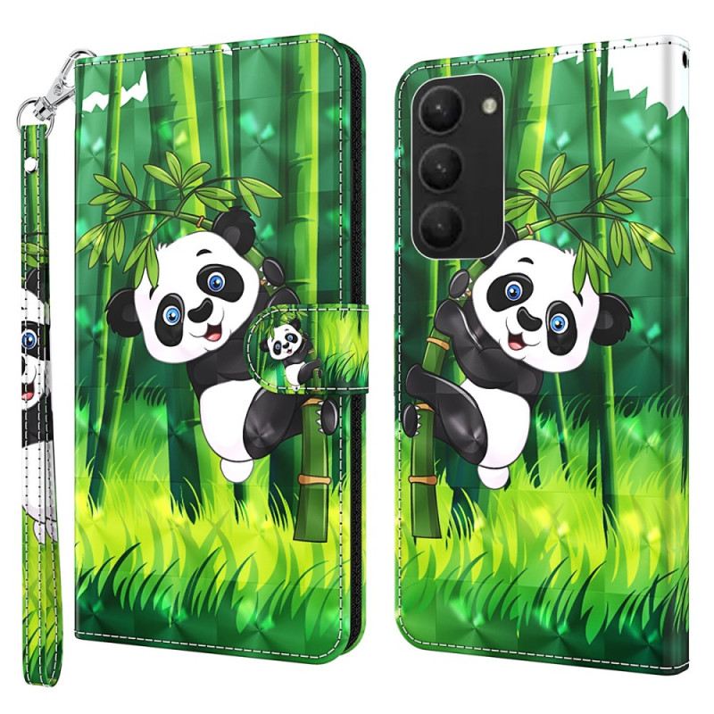 Kožna Futrola Samsung Galaxy S24 Plus 5g Penjačica Panda S Remenom