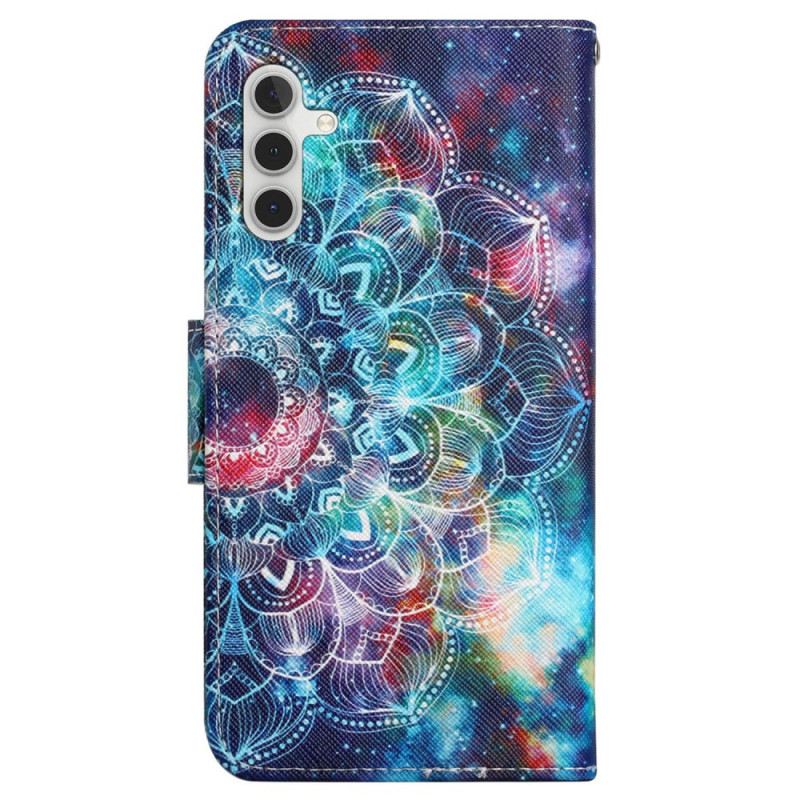 Kožna Futrola Samsung Galaxy S24 Plus 5g Šarena Mandala S Remenom