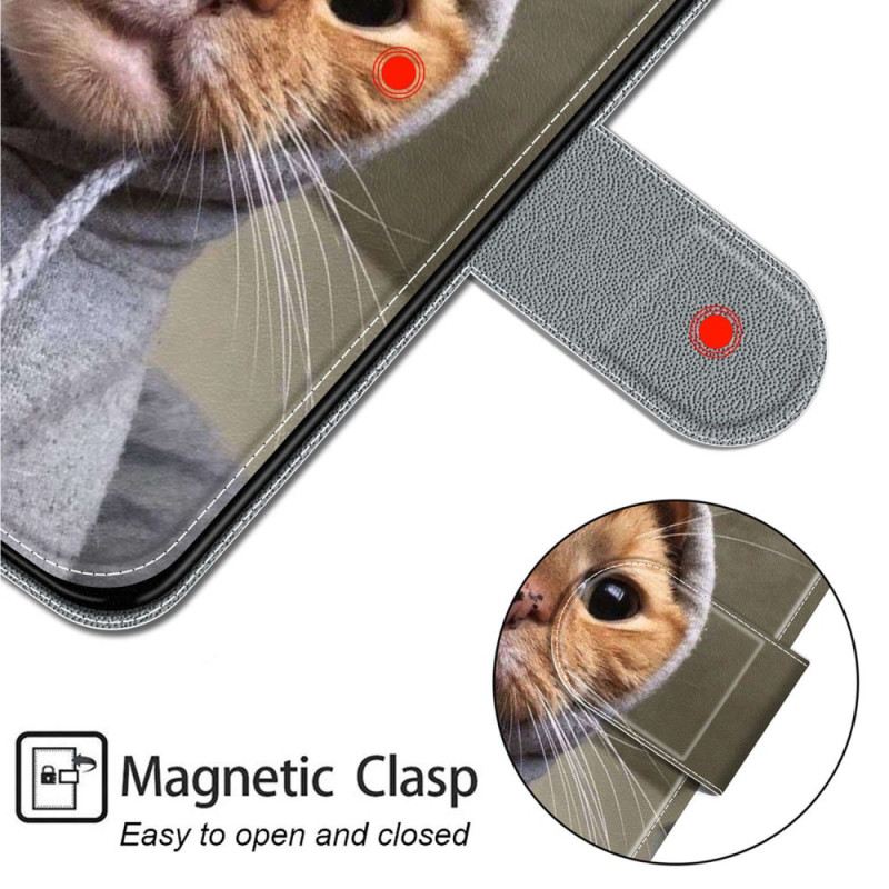 Kožna Futrola Za Samsung Galaxy S24 Plus 5g Yo Cat With Strap