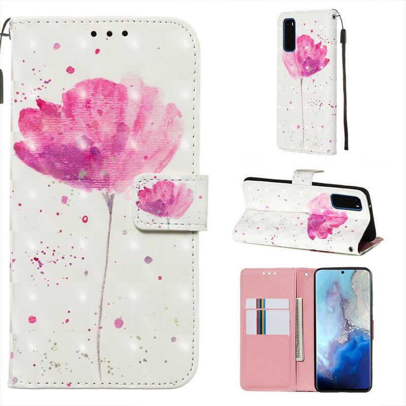 Maskica Samsung Galaxy S20 Akvarel Mak