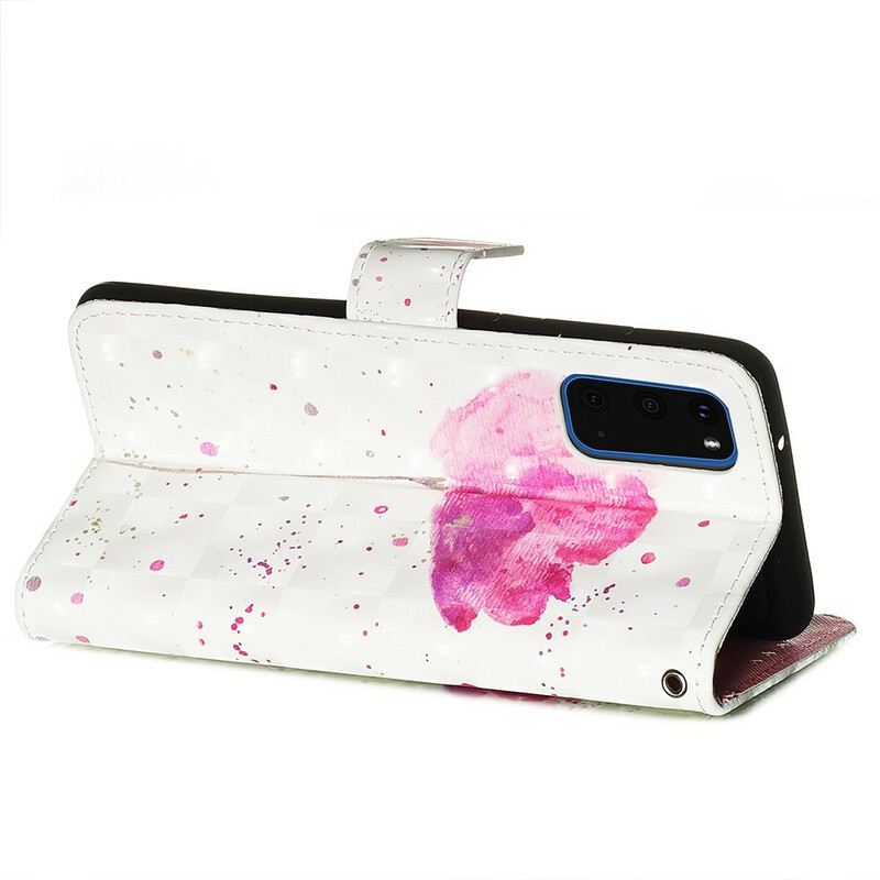 Maskica Samsung Galaxy S20 Akvarel Mak