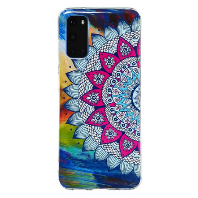 Maskica Samsung Galaxy S20 Fluorescentna Šarena Mandala