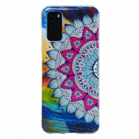 Maskica Samsung Galaxy S20 Fluorescentna Šarena Mandala