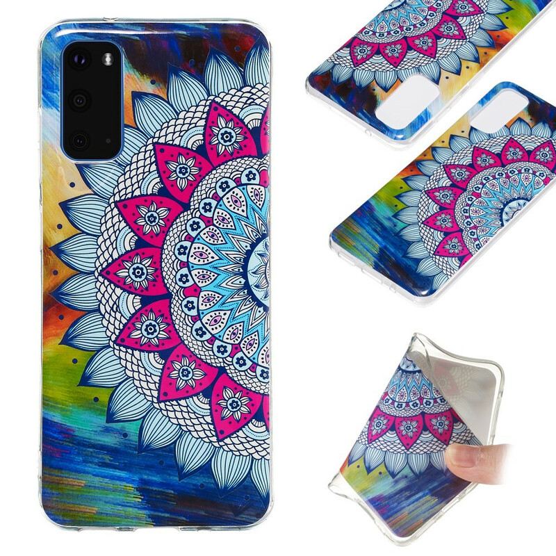 Maskica Samsung Galaxy S20 Fluorescentna Šarena Mandala