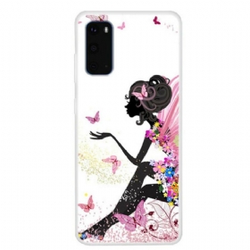 Maskica Samsung Galaxy S20 Leptirica Lady