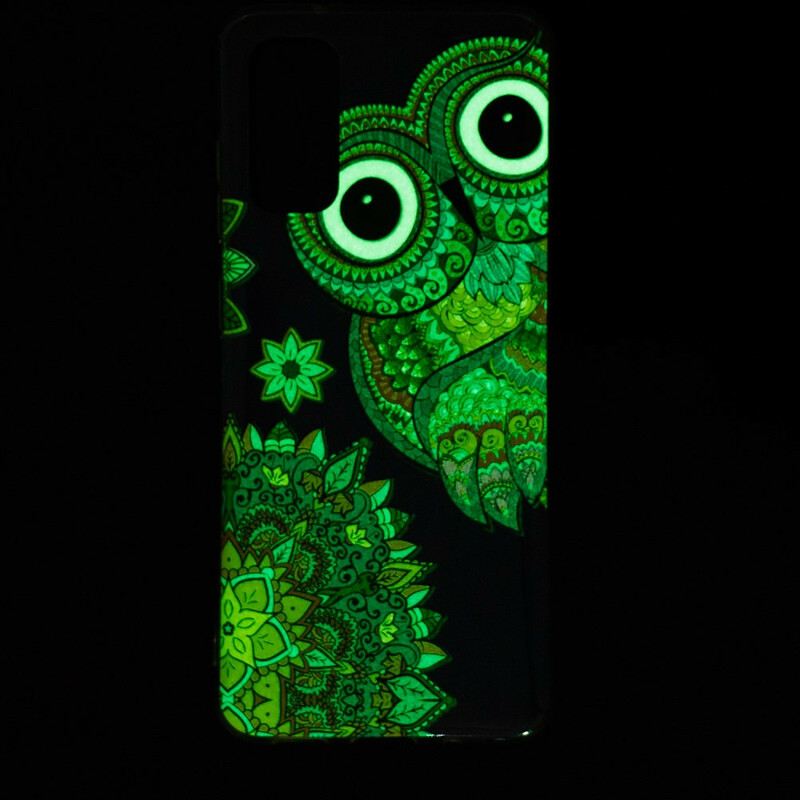 Maskica Samsung Galaxy S20 Mandala Fluorescentne Sove