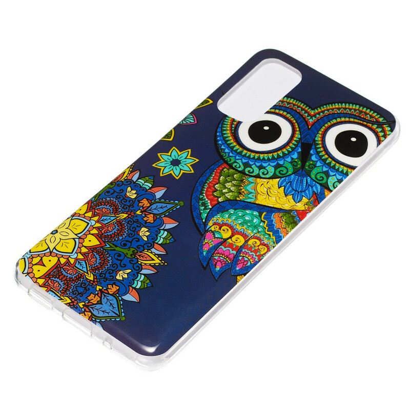 Maskica Samsung Galaxy S20 Mandala Fluorescentne Sove