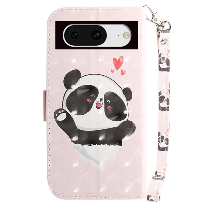 Flip Futrola Google Pixel 8 Panda Love With Strap