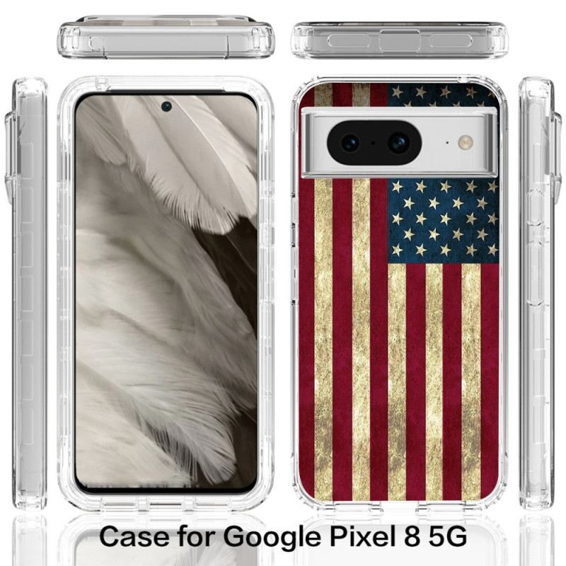 Maskica Google Pixel 8 Ojačana Američka Zastava