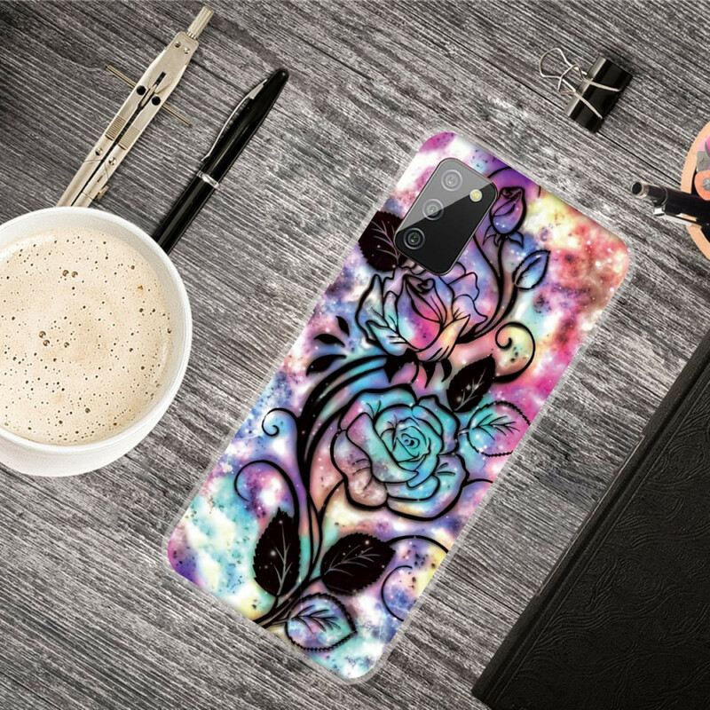 Maskica Samsung Galaxy A02s Grafički Cvijet