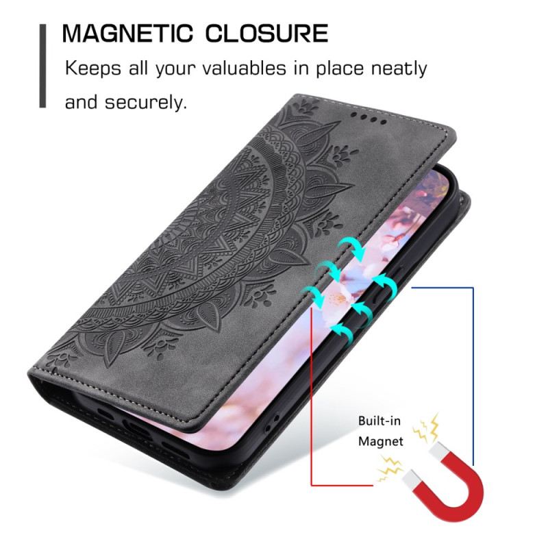 Flip Futrola Xiaomi Redmi Note 13 Pro 4g Mandala Suede Efekt