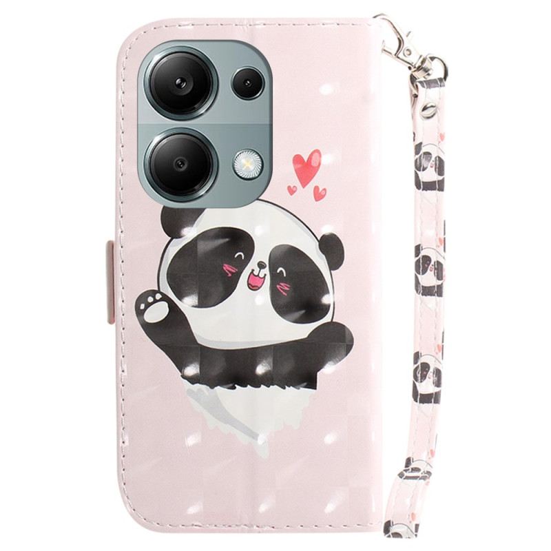 Kožna Futrola Xiaomi Redmi Note 13 Pro 4g Panda Love With Strap