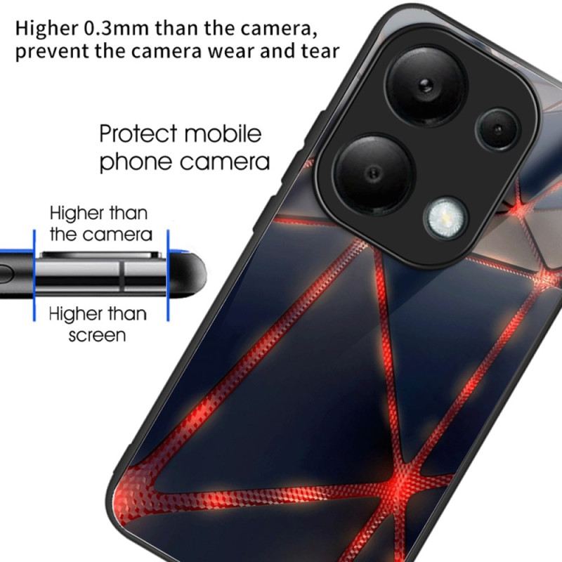 Maskica Xiaomi Redmi Note 13 Pro 4g Maskice Za Mobitele Crveni Trokuti Od Kaljenog Stakla